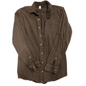 American Apparel Flannel Brown Button-up Shirt